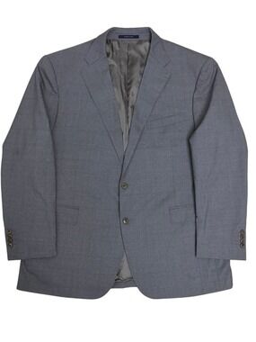 $800 BOGGI Wool Check Blazer Made in ITALY Luxury Business Jacket Mens 50R